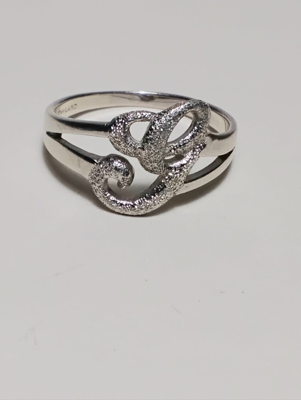 925 Silver Initial Ring "G" Sz 9 Thailand